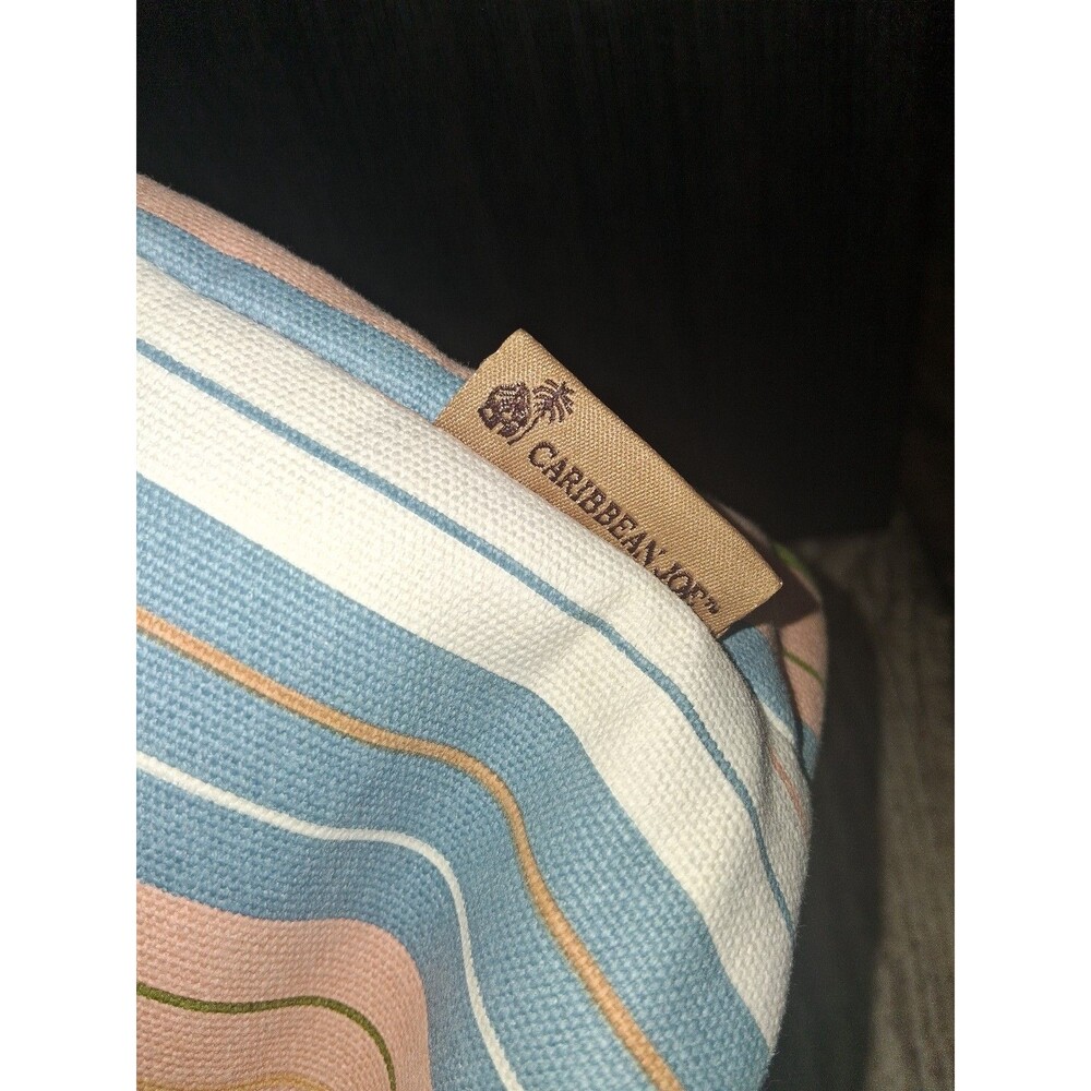 NEW! Carribean Joe Multicolor Striped Canvas Bag - Picture 9 of 12